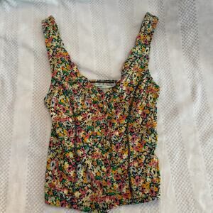 new kimchi blue floral tank top size Small
